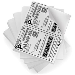 50-10000 Premium 8.5″x 5.5″ Half Sheet Self Adhesive Shipping Labels 2 Per Sheet