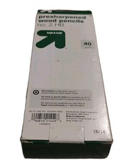 Up+Up Pre-sharpened Wood Pencils #2 HB Pack of 40 Target 2014 Indonesia Worn box
