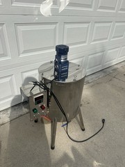 30L Heated Mixing Filling Machine Stainless Steel Wax Cream Lotion Tank Tested