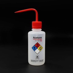 Acetone Narrow Mouth Wash Bottles, 3pcs of Vol.500ml, LDPE Material, WBA500-003