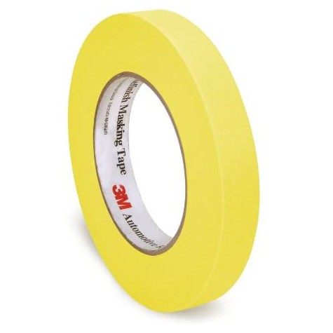 3M Automotive Refinish Masking Tape (388N): 3/4 in. x 60 yds. (Yellow)