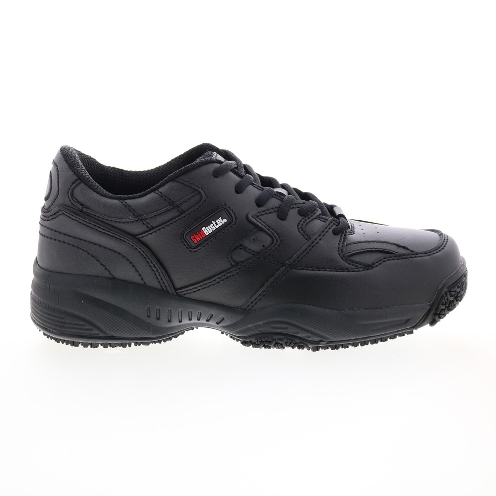SkidBuster Oxford Slip Resistant S5055 Womens Black Wide Work & Safety Shoes