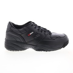 SkidBuster Oxford Slip Resistant S5055 Womens Black Wide Work & Safety Shoes