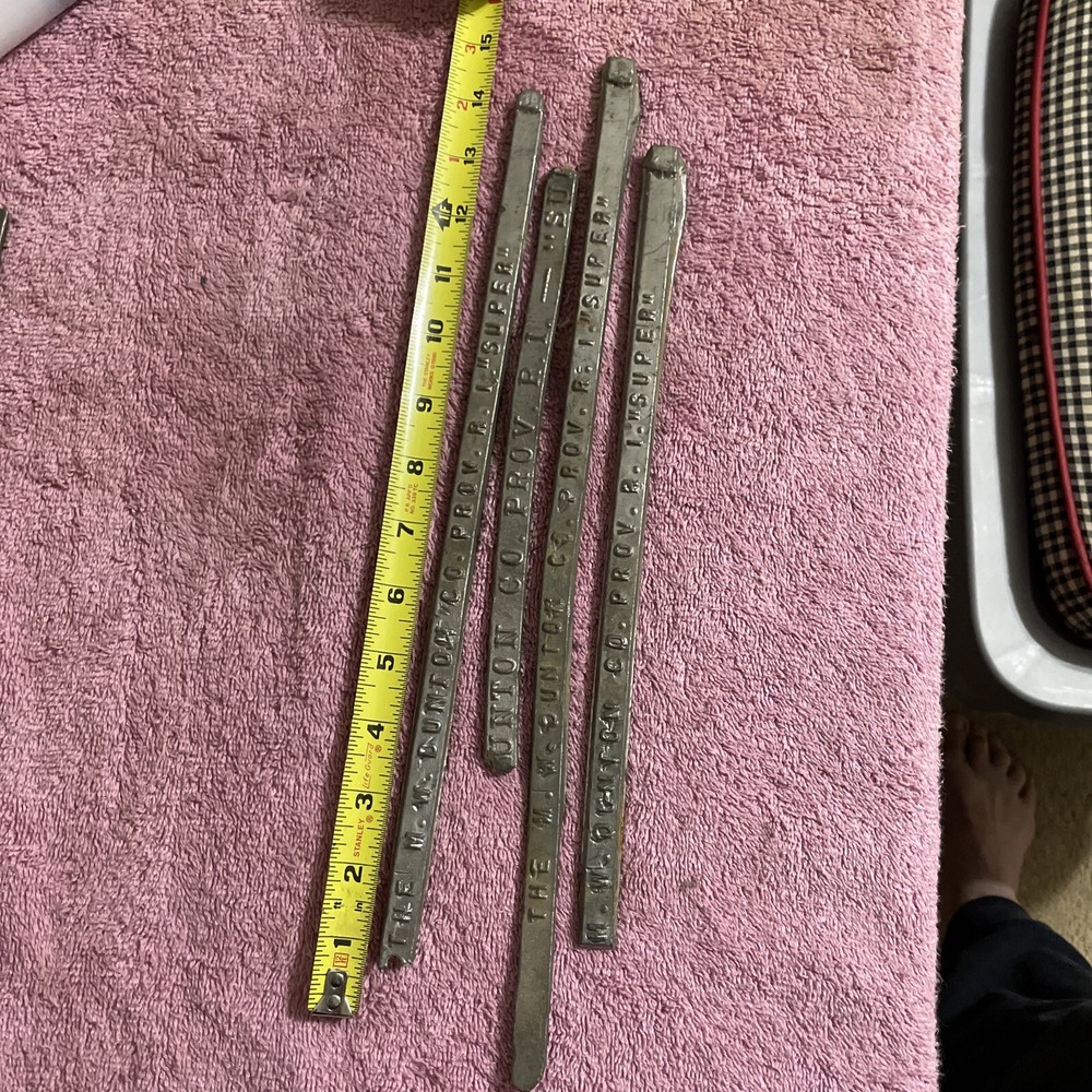 TIN LEAD SOLDER BAR “SUPER” 1/2 INCH X 9 To 16 In. 4 Bars 1 Lb 13Oz