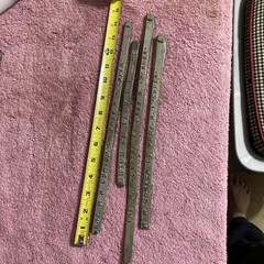 TIN LEAD SOLDER BAR “SUPER” 1/2 INCH X 9 To 16 In. 4 Bars 1 Lb 13Oz