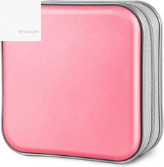 Siveit 48 CD DVD Case Holder Hard Plastic Disc Storage Wallet Binder Car Travel