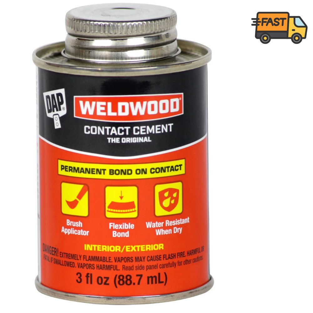 DAP Weldwood 3 oz Contact Cement Tan Original Industrial Strength Adhesive