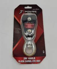 X-Power 1,000 Lb. 2 in. Block Swivel Eye Mount Pulley New in Package