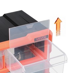 VEVOR 39-Drawer Storage Organizer Plastic Drawer Parts Storage Cabinet Stackable