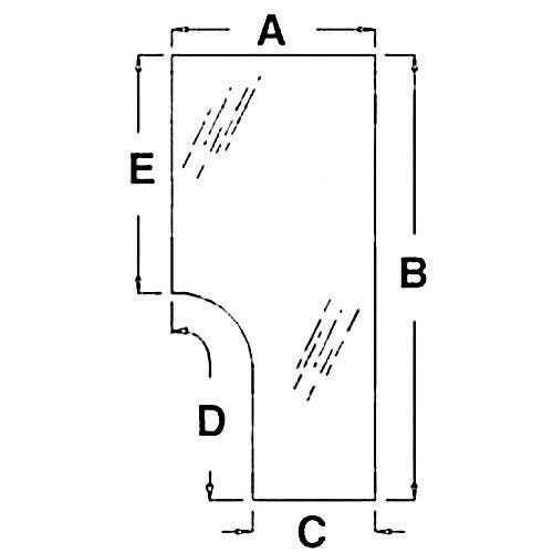 Cab Glass – Left Hand Door fits New Holland TS100 TS110 82000396