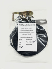 One Pair of 1″ x 56′ Ridge Strap Kits With Anchors – Replaces Shurco 1107068