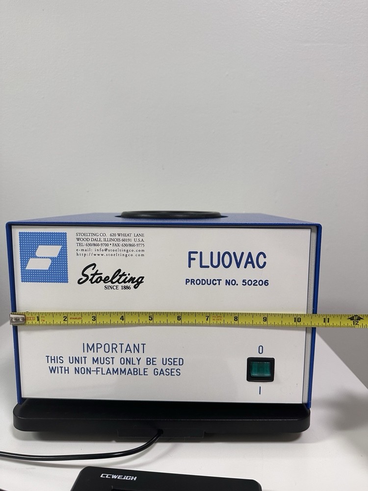 FluoVac Stoelting 50206 active anesthetic gas scavenging unit/110V/Warranty