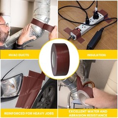 Professional Waterproof and UV Resistant Grade Duct Tape 2″ X 30Yds. Burgundy