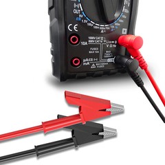 Multimeter Test Lead Banana Plug Right Angle to Alligator Clip Soft Wire