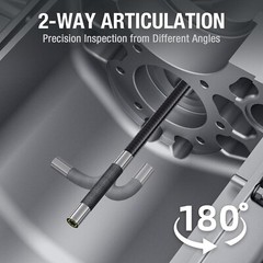 Teslong Two-Way 180° Articulating Borescope USB-C Endoscope Camera for iPhone 16