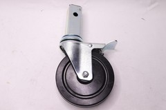 Post Swivel Lock Rubber Caster 1-1/4″ W x 1-3/8″ x 1-3/8″ L x 3-3/4″ x 5″