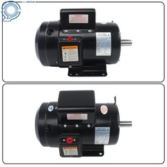 TEFC 5HP Single Phase Motor 1800 RPM 184T Farm Duty 208/230V 4-Pole 60Hz