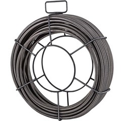 VEVOR Drain Cable Sewer Cable 50Ft 1/2In Drain Cleaning Cable Auger Snake Pipe