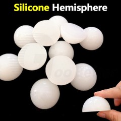 White Solid Silicone Rubber Half Ball Mold Stripping Hemisphere High Temperature