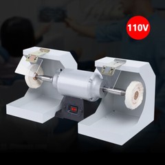 Dental Polisher Polishing Machine 110V Dual-Lathe Bench Buffing Jewelry Grinder