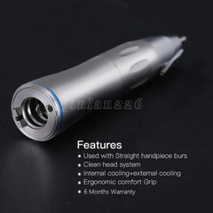 Dental Surgical Straight Handpiece 1:1 Implant Cone Nose Fiber Optic SANDENT