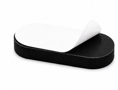 1/2″ x 1 1/2″ x 1/8″ Oval Shaped Rubber Feet 3M Backing Various Package Sizes