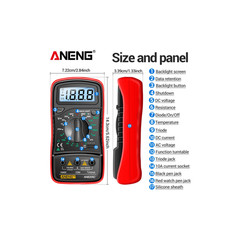 Professional Digital Multimeter Voltmeter Ohmmeter Ammeter Multi Tester Meter