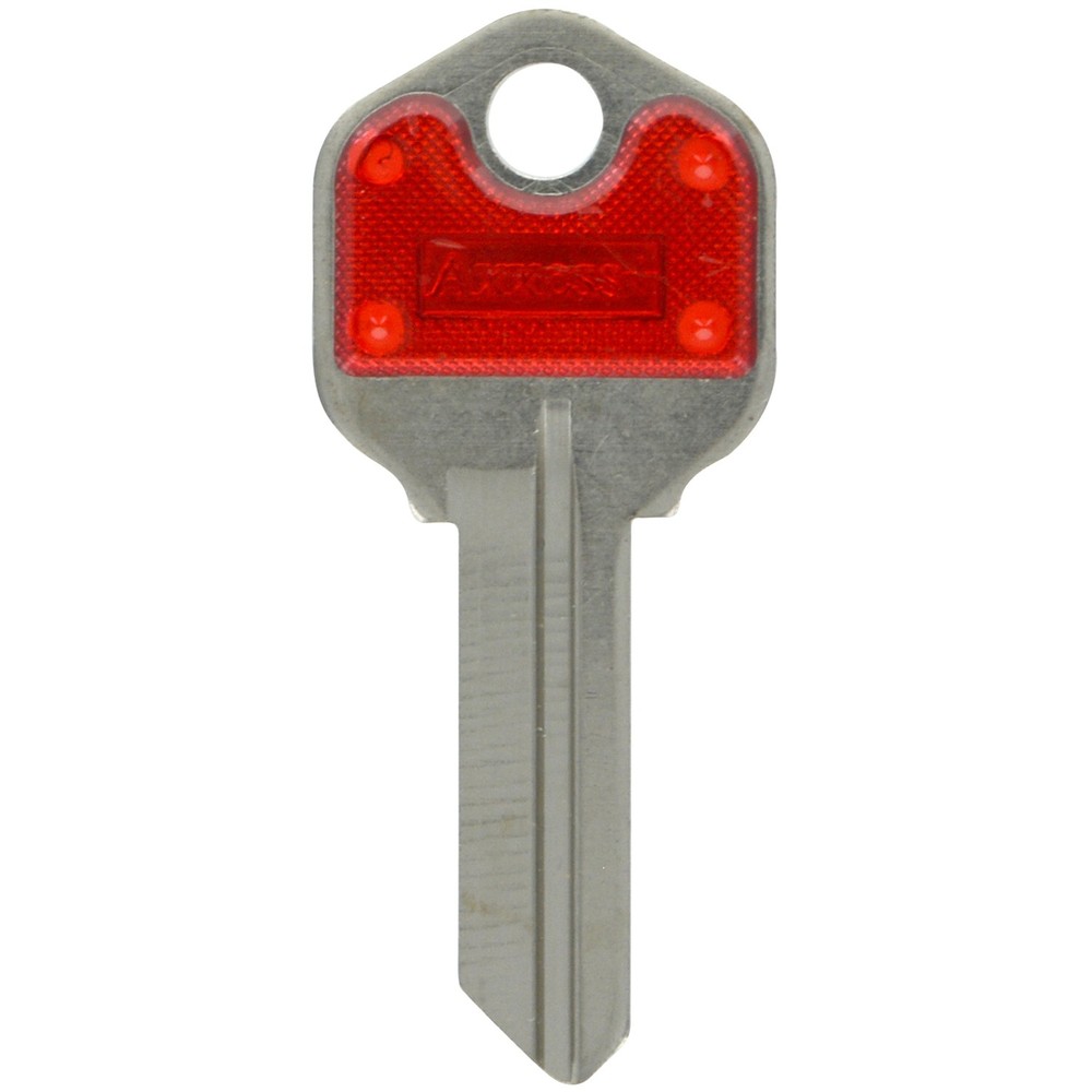 Hillman 88900 Blue/Silver 66/KW1 Traditional Single Sided Blank Key (Pack of 10)
