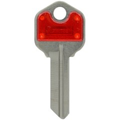 Hillman 88900 Blue/Silver 66/KW1 Traditional Single Sided Blank Key (Pack of 10)