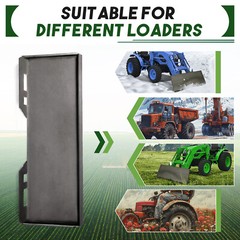 1/2″ Quick Tach Attachment Mount Plate Hitch For Skid Steer Loader Bobcat Kubota