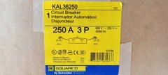 Square D KAL36250 600Volts 3-Pole 250 Amp Circuit Breaker New In Box