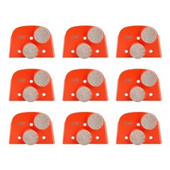 9Pcs Diamond Grinding Wheels Discs Concrete Leveling 30/40 Grits Medium Bond