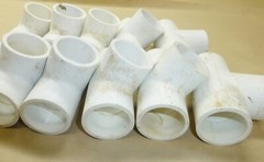 Lot of 10 PVC T Tee Fitting 1″ x 1″ x 1″ Slip x Slip x Slip