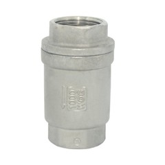3/4″ in inch Spring Loaded In-line NPT Threaded Check Valve Stainless Steel