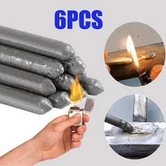 6PC Low Temperature Easy Melt Aluminum Silver Welding Rods Cored Wire Rod Solder