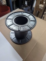 6 Industrial Steel Wire Spools – 8″ x 7″ – Empty Metal Cable/Welding Reels