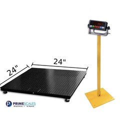 24×24 Industrial Floor Scale 10000lb x 1lb Platform Pallet Warehouse Heavy Dut