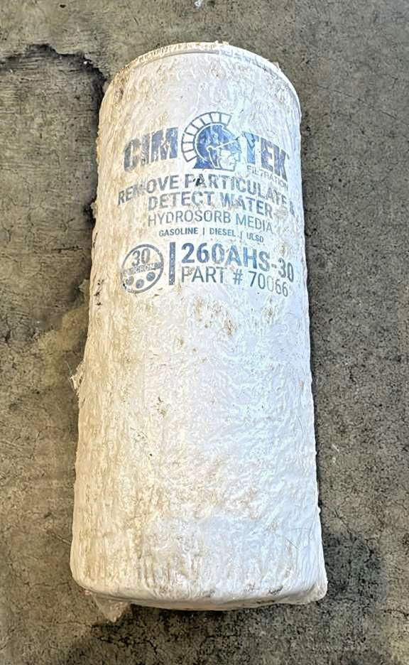 CIMTEK 70066 Fuel Filter 260AHS-30 30Micron Water Detect Spin-On Transfer Tank