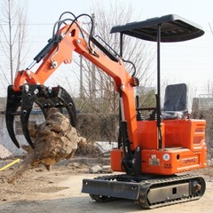 NEW Mini Excavator Grab Bucket Attachment for 0.8-1.5T Excavator Free Shipping