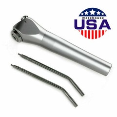 Dental 3 Way Air Water Spray Triple Syringe Handpiece w/ 2 Nozzles Tips Tubes
