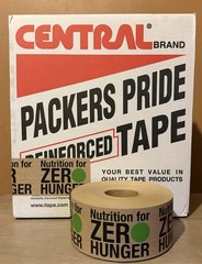 10 Rolls 72 mm x 450′ Reinforced Kraft Gummed Paper Tape Brown Packers Pride
