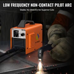 HITBOX 45A Plasma Cutter – 110/220V Non-Touch Non-HF Pilot Arc，LED Display USA
