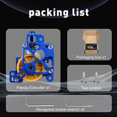 Bamboo Lab x1 p1 Metal Extruder Kit CNC Hollow Lightweight Extruder…