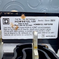 Square D Homeline 100 Amp 6-Space Surface Mount Main Lug Load Center Enclosure