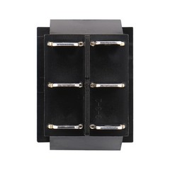BAOMAIN DPDT Momentary Rocker Switch (ON)-Off-(ON),6-Pin 3 Position Black
