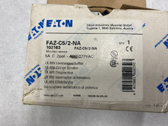 NEW Eaton FAZ-C5/2-NA 2 Pole 5 Amp 277/480V FAZC52NA Circuit Breaker