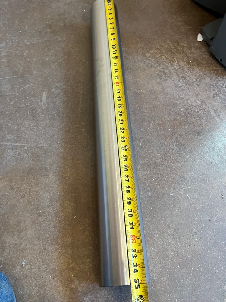 304 stainless steel tube round 4″ diameter 35″ long 0.12″ wall