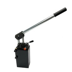 Hydraulic piston hand pump with valve for double acting cylinder 2.7 CID 5 quart