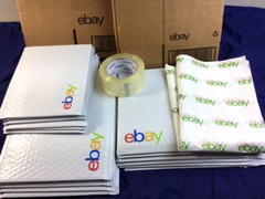 Ebay Shipping Supplies KIT Padded MAILERS Bubble Envelopes, BOXES, Tissue &TAPE