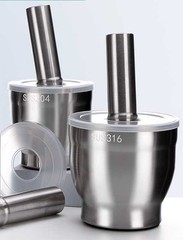 SUS304/SUS316 Stainless Steel Mortar and Pestle Noise-Absorbing Kitchen Grinder